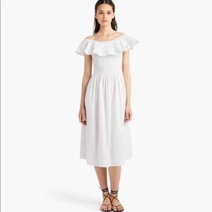 Hill House Home The Akilah Nap Dress Pamplelonne Paisley Off Shoulder Dress L